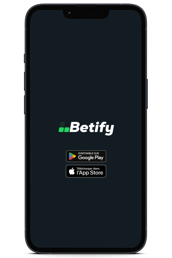 Application Betify mobile sur smartphone